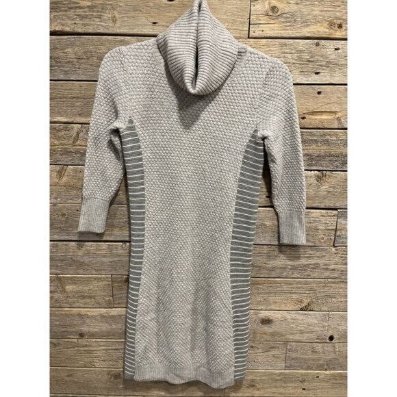 Athleta Women Mock Neck Sweater Dress Size S‎ Extra Fine Merino Wool - Picture 1 of 7